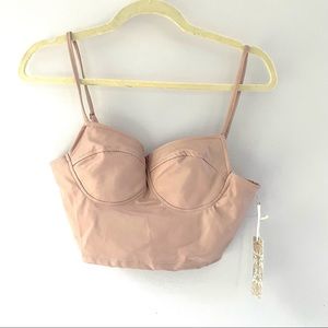 💕 Iris pink bustier top